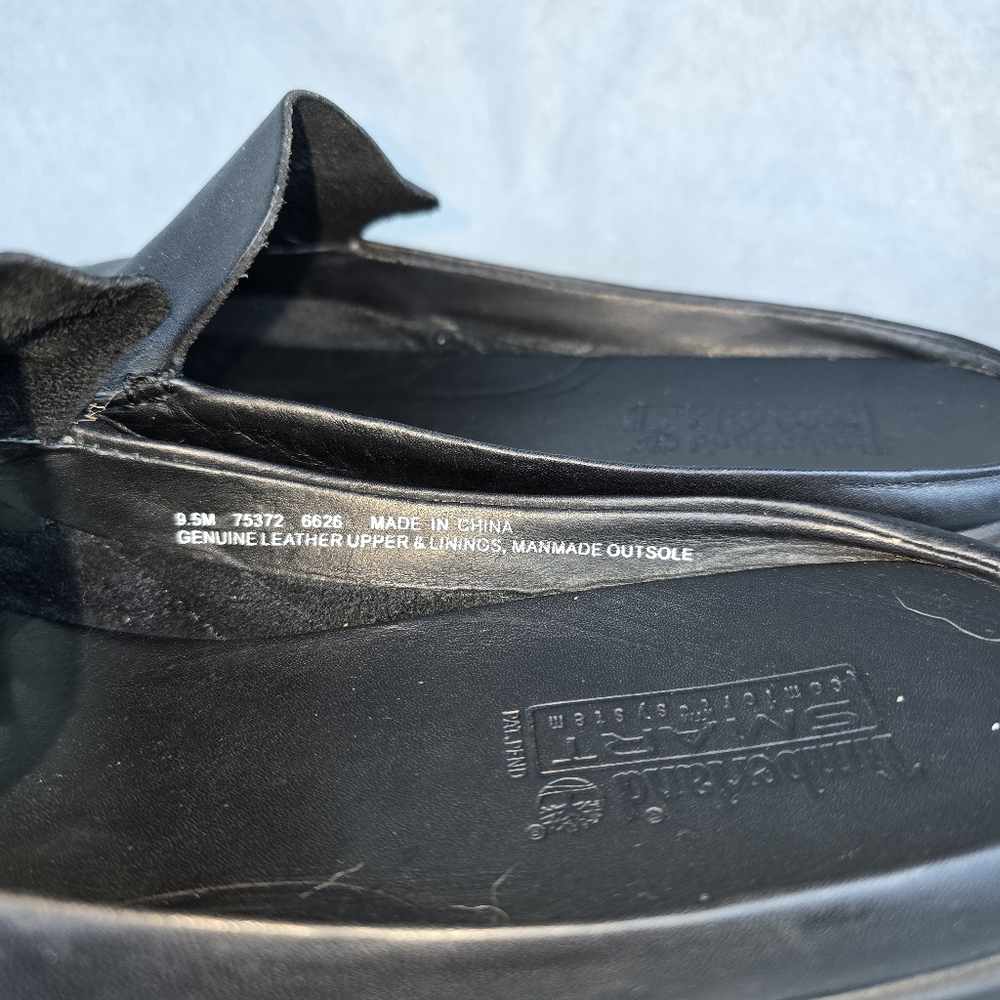 Timberland loafers open back genuine leather slip ons Womens 9.5 m Almost New - Picture 4 of 8